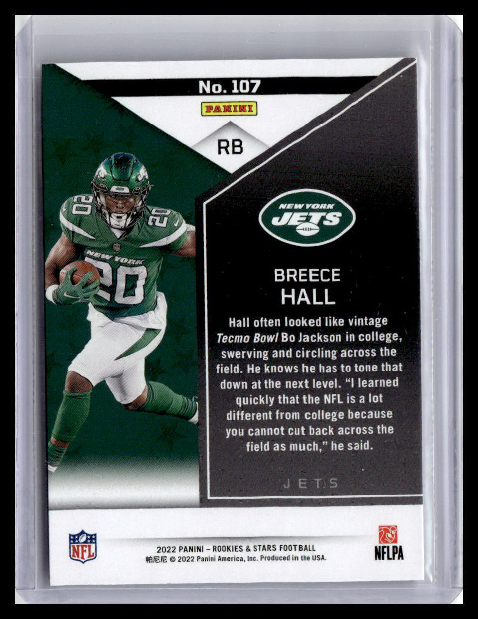 2022 Panini Rookies & Stars #107 Breece Hall (RC)
