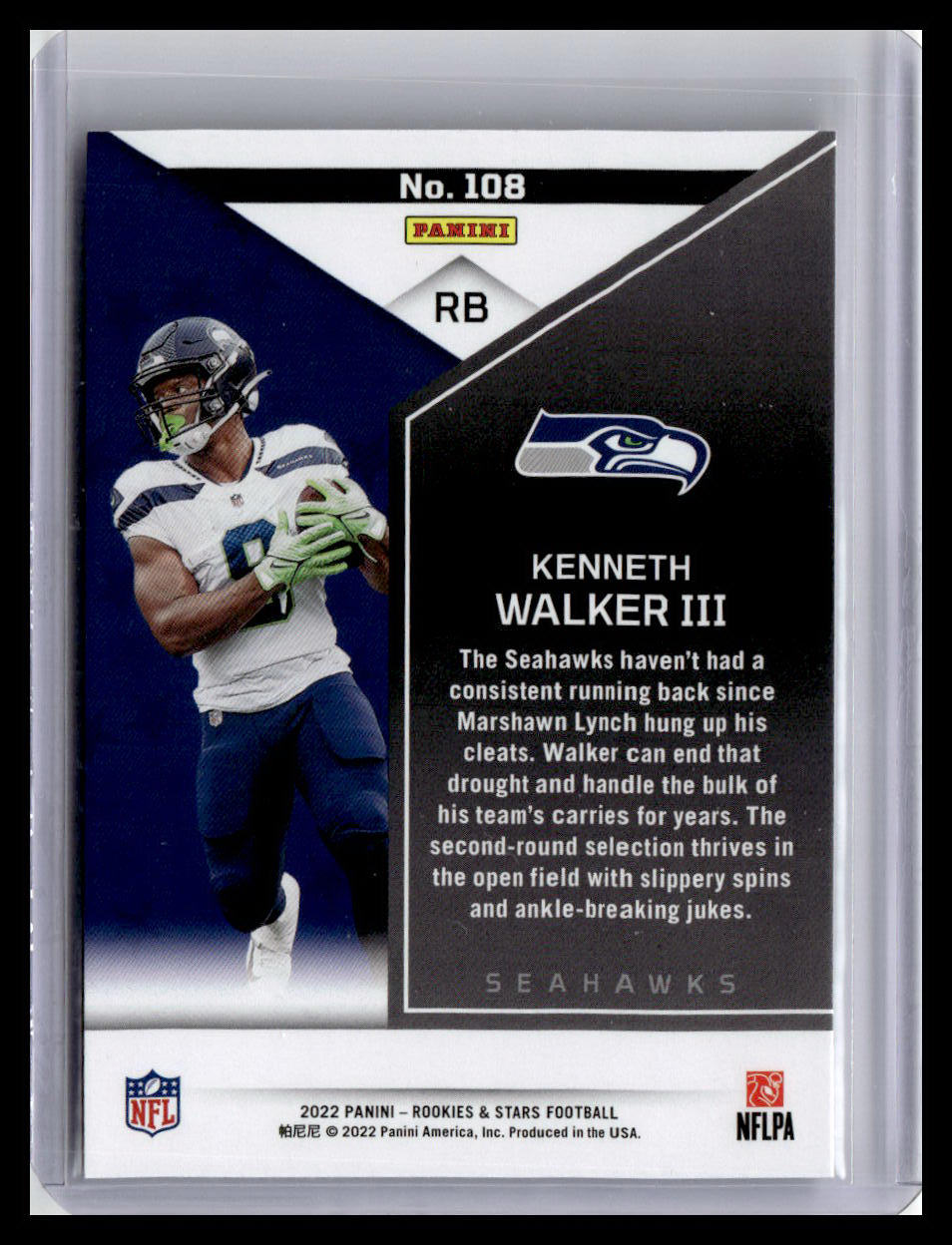 2022 Panini Rookies & Stars #108 Kenneth Walker III (RC)