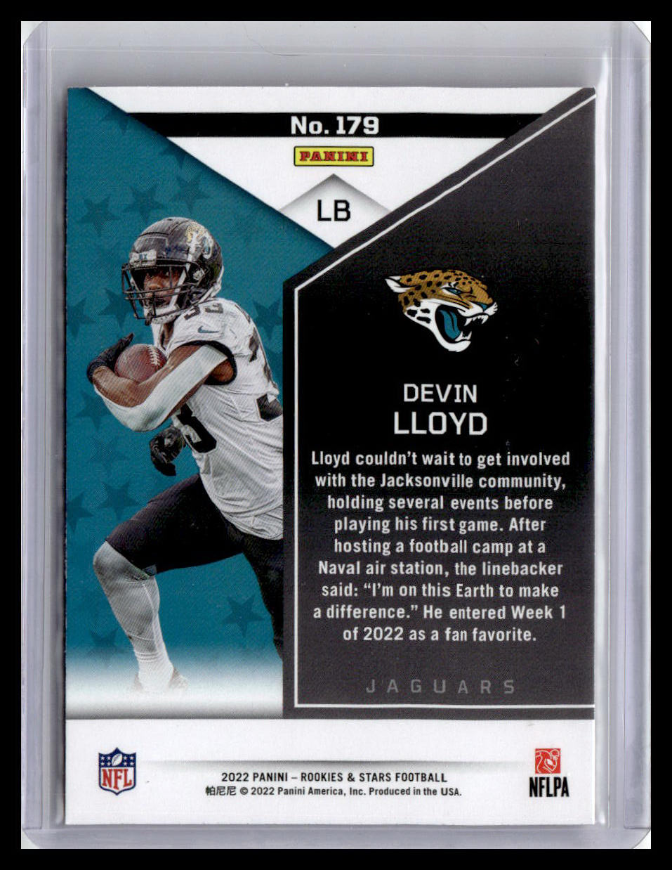 2022 Panini Rookies & Stars #179 Devin Lloyd (RC) Red Parallel
