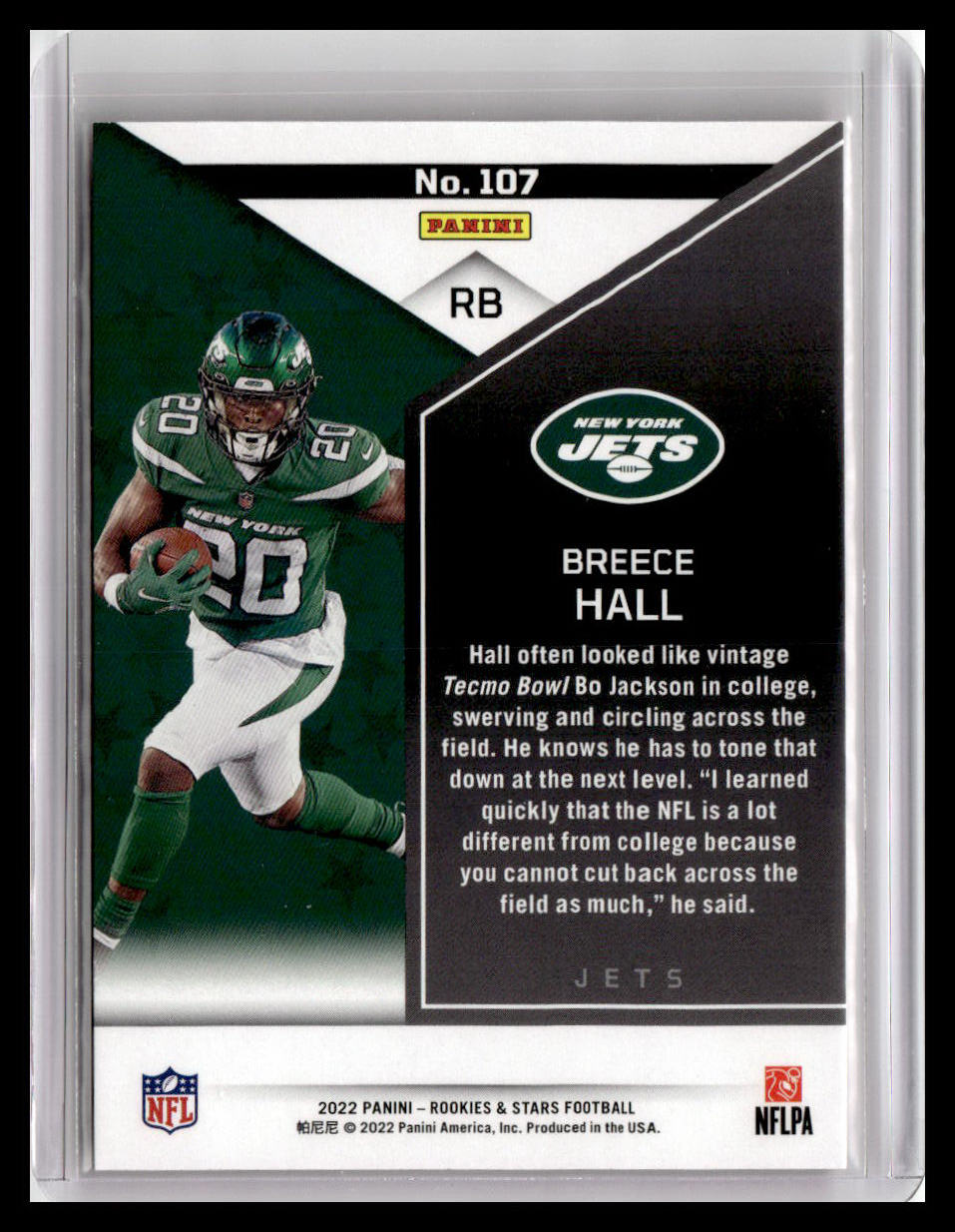 2022 Panini Rookies & Stars #107 Breece Hall (RC) Red Parallel 1