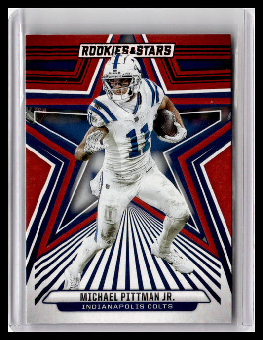 2024 Panini Rookies & Stars #41 Michael Pittman Jr. Red Parallel