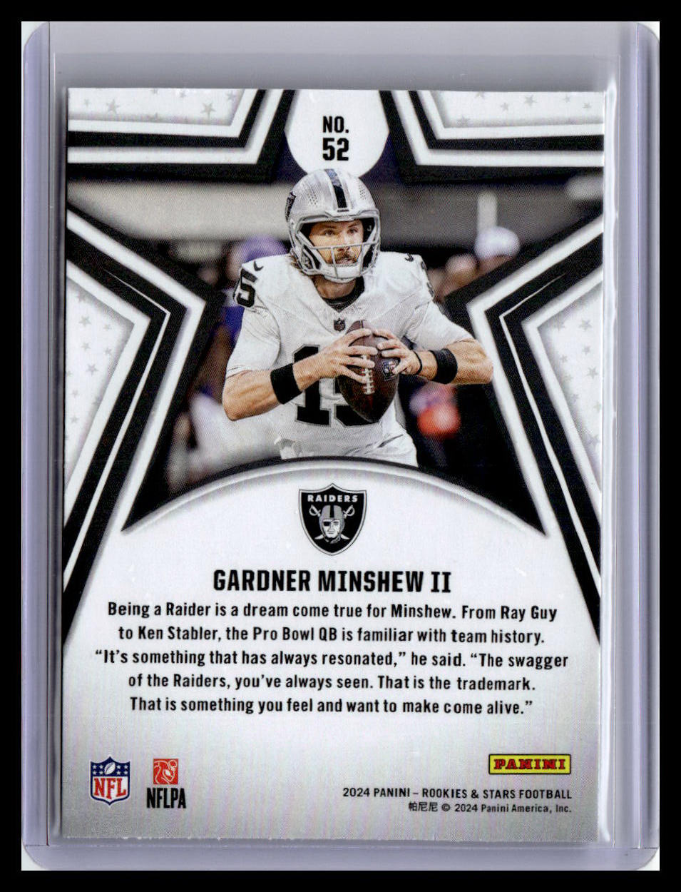 2024 Panini Rookies & Stars #52 Gardner Minshew II Red Parallel