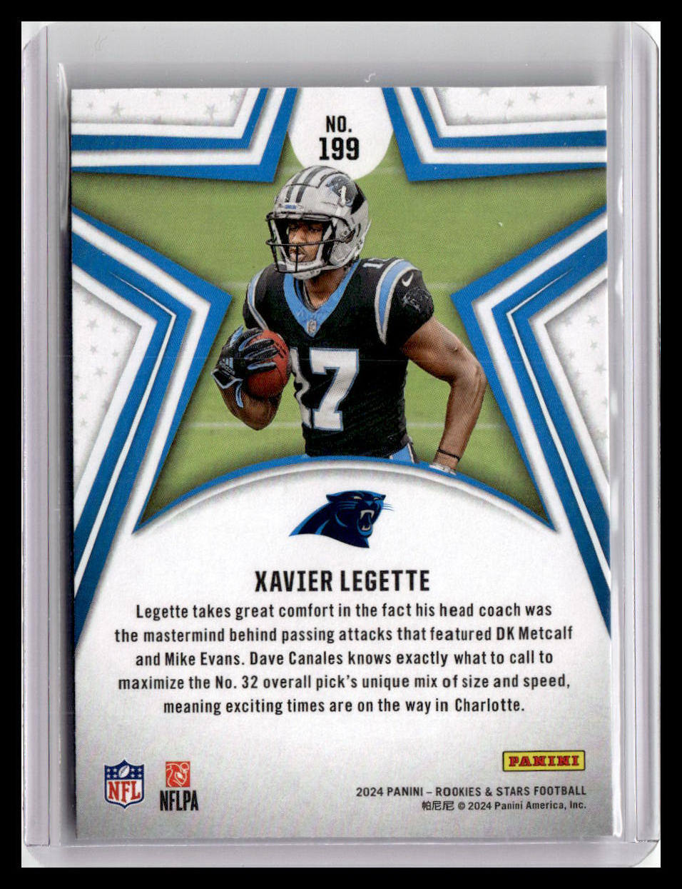 2024 Panini Rookies & Stars #199 Xavier Legette (RC)