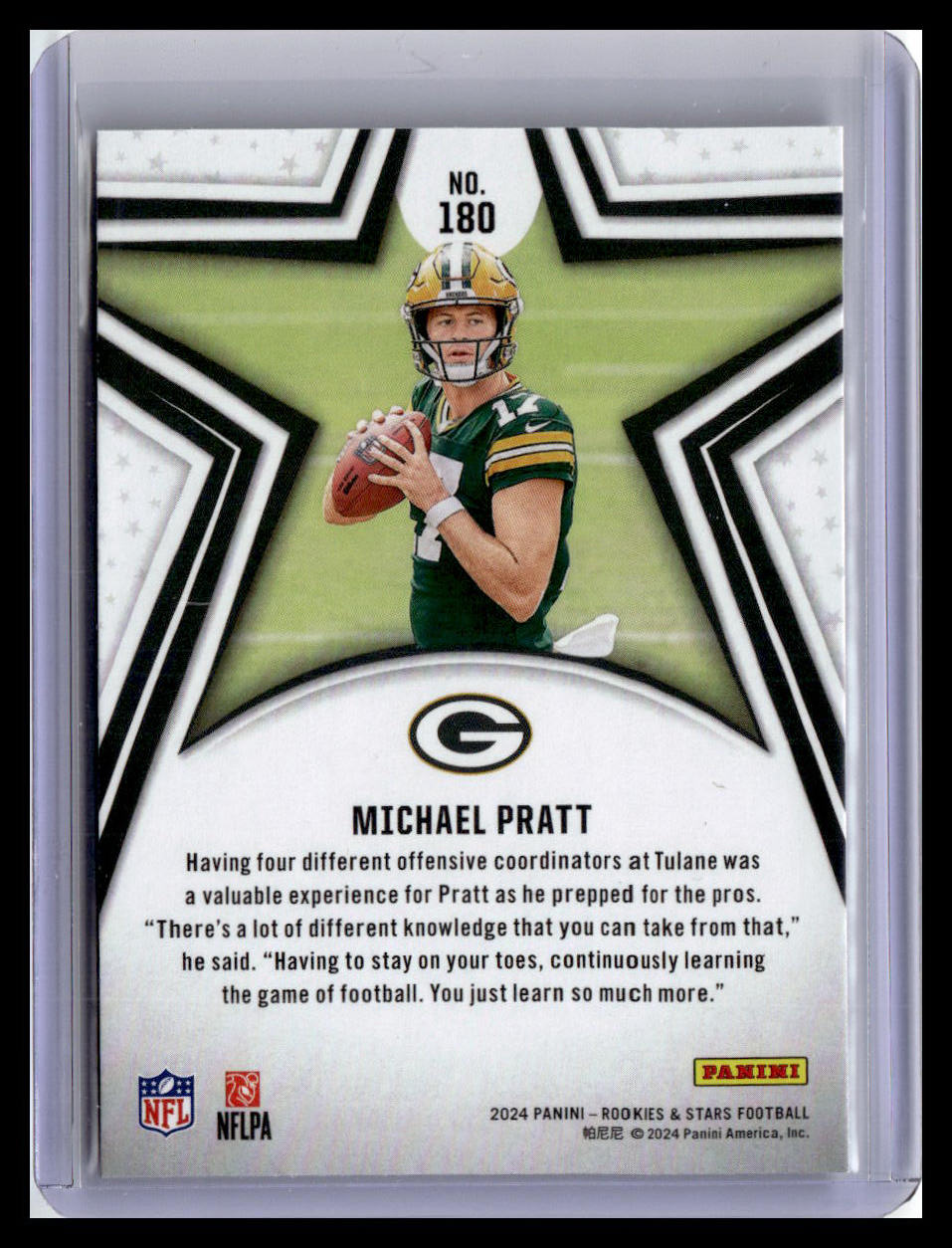 2024 Panini Rookies & Stars #180 Michael Pratt (RC)