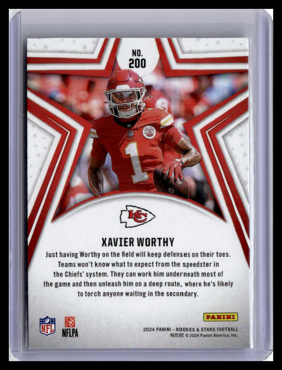 2024 Panini Rookies & Stars #200 Xavier Worthy (RC)