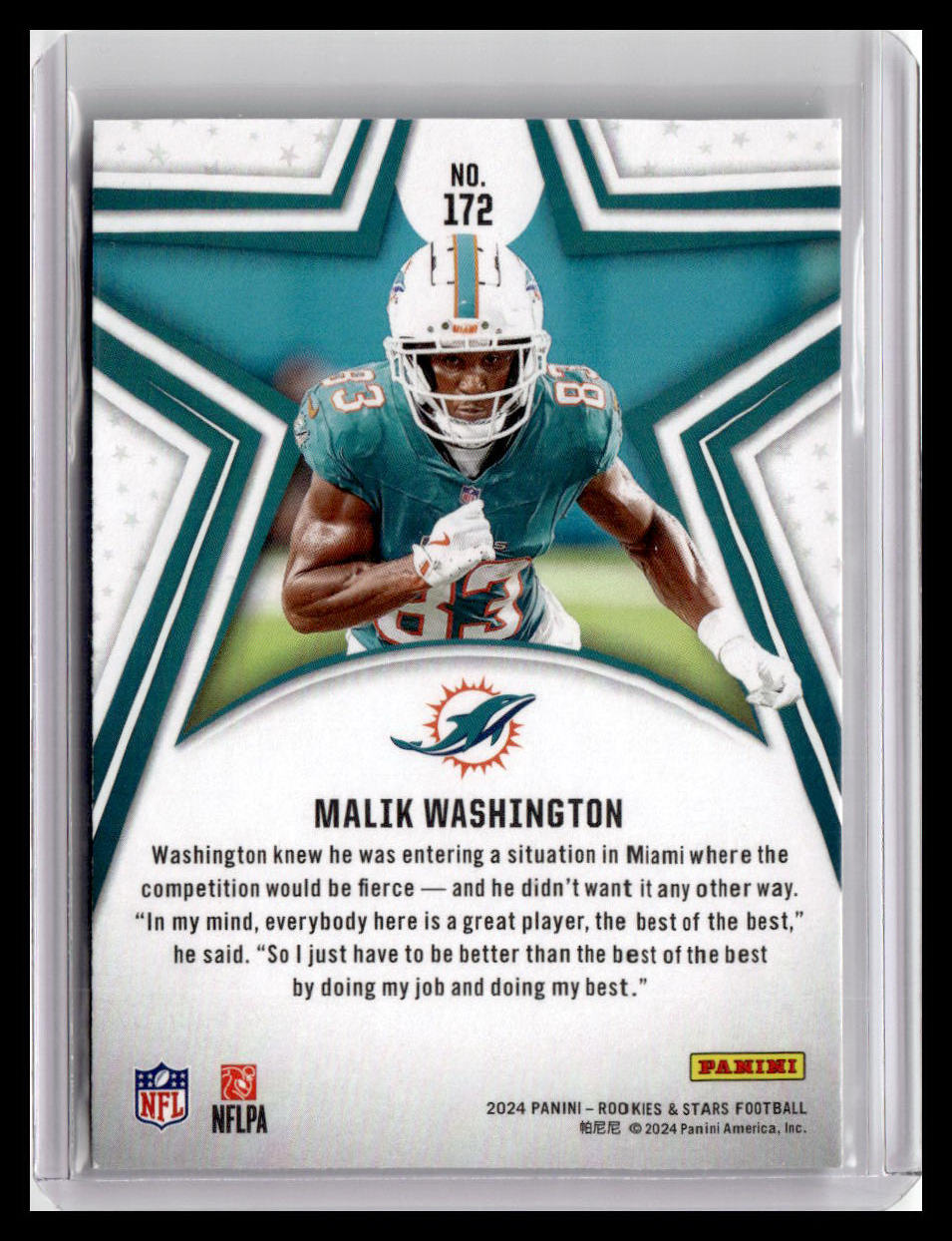 2024 Panini Rookies & Stars #172 Malik Washington (RC)