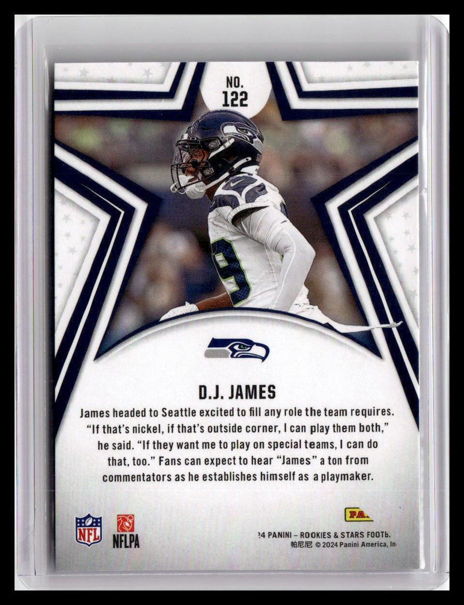 2024 Panini Rookies & Stars #122 D.J. James (RC)