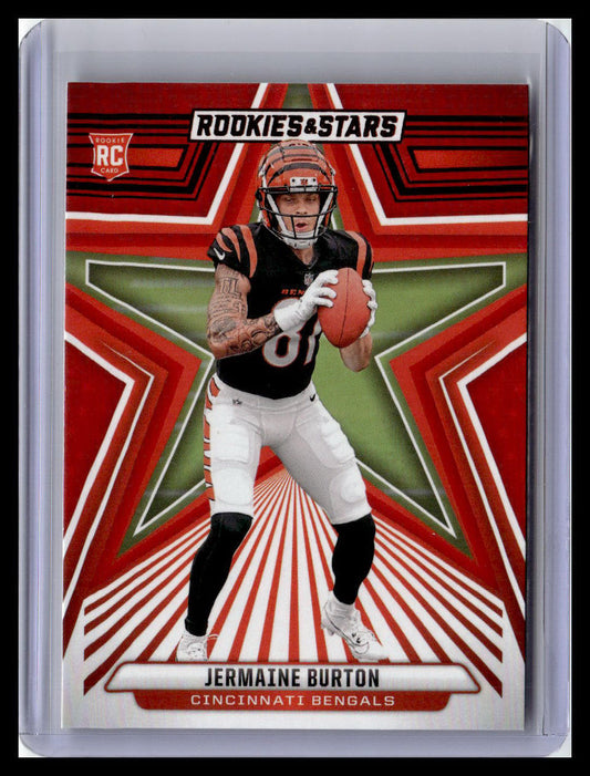 2024 Panini Rookies & Stars #151 Jermaine Burton (RC) Red Parllel