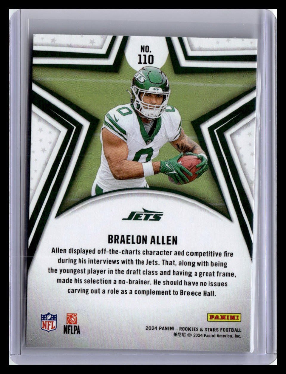 2024 Panini Rookies & Stars #110 Braelon Allen (RC) Red Parallel