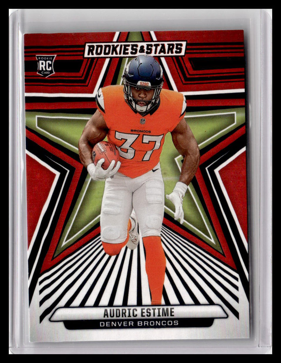2024 Panini Rookies & Stars #105 Audric Estime (RC) Red Parallel