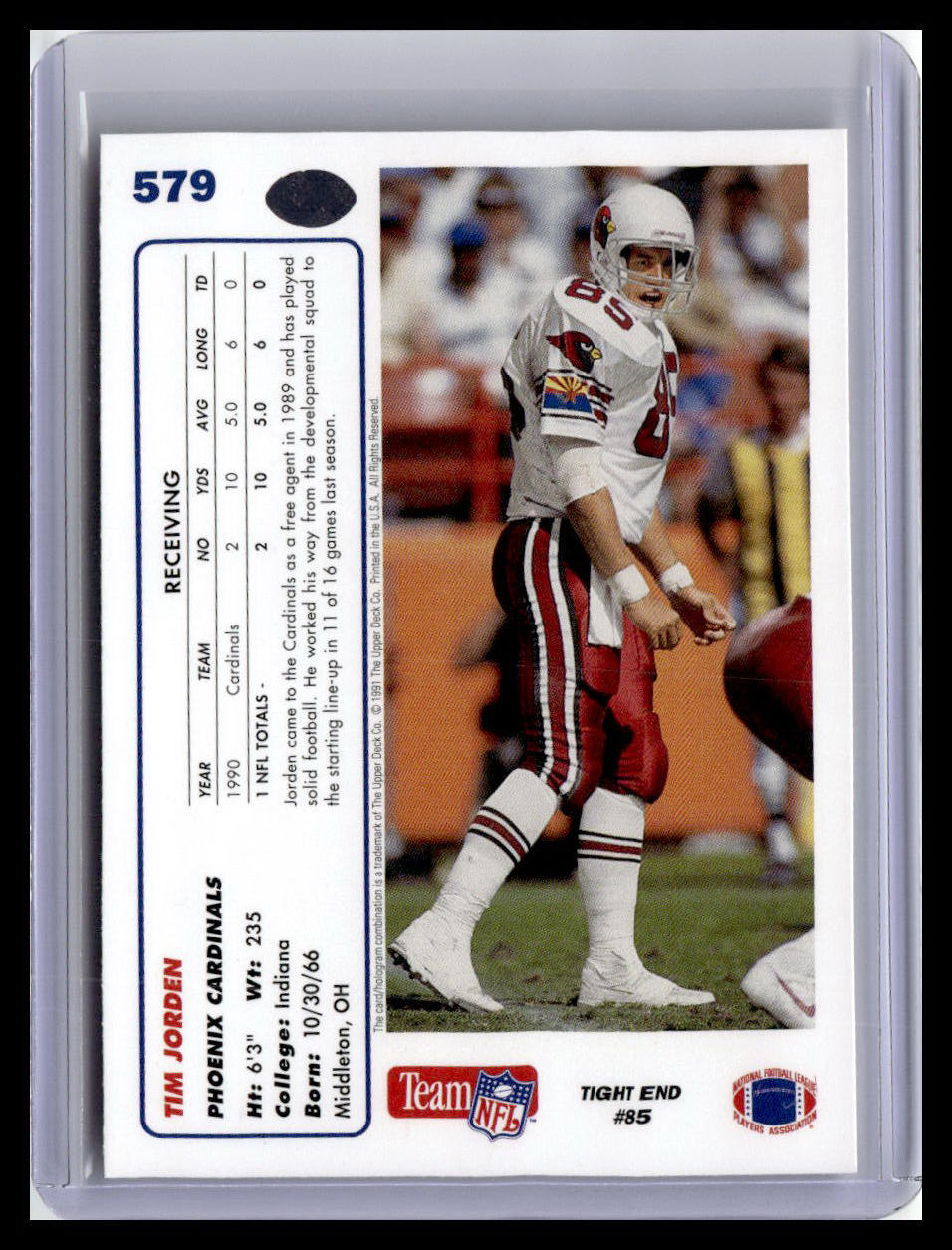 1991 Upper Deck #579 Tim Jorden