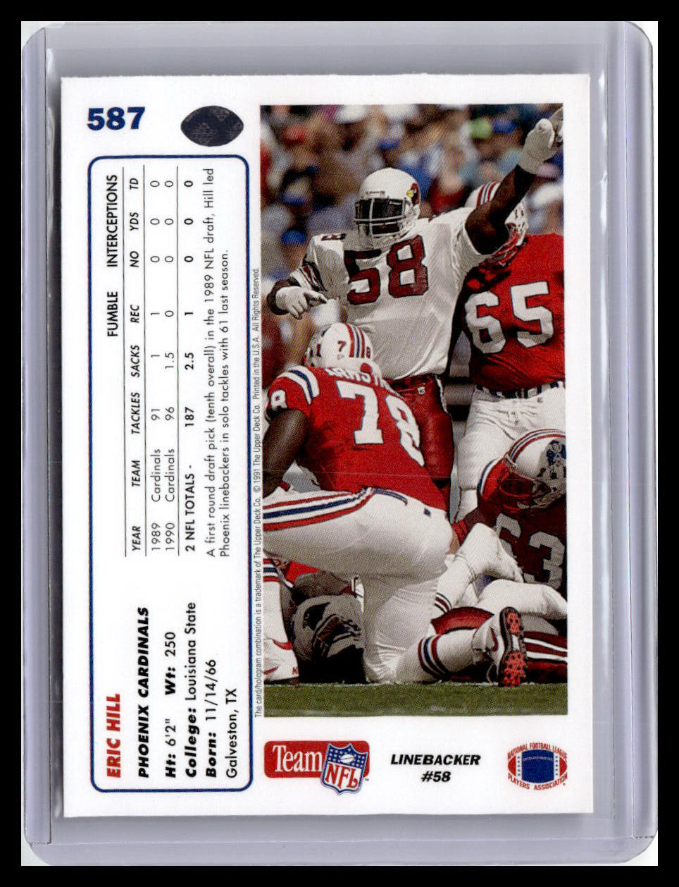 1991 Upper Deck #587 Eric Hill