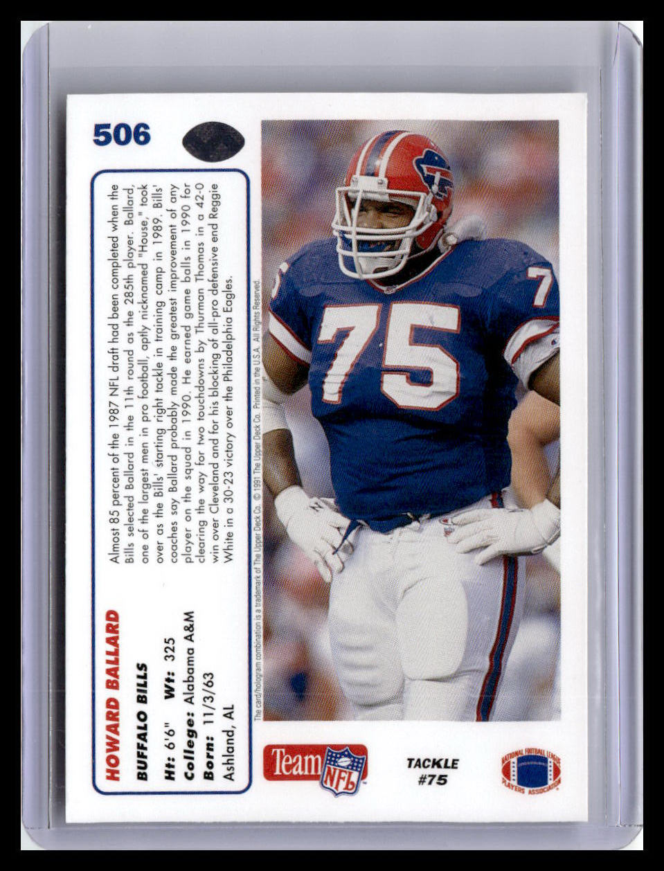 1991 Upper Deck #506b Howard Ballard