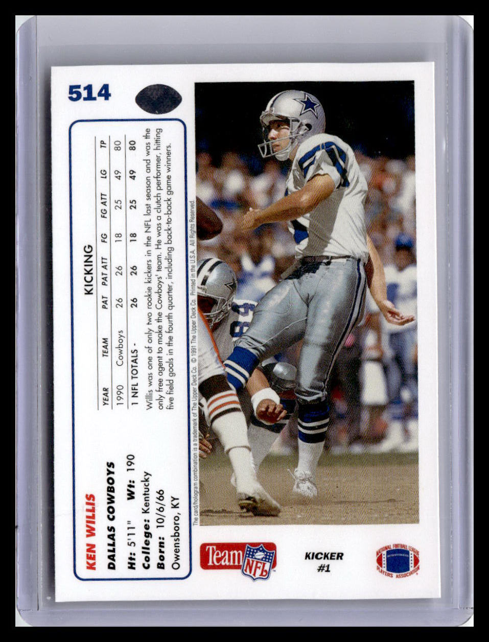 1991 Upper Deck #514 Ken Willis