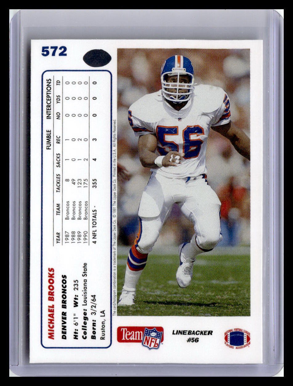 1991 Upper Deck #572 Michael Brooks