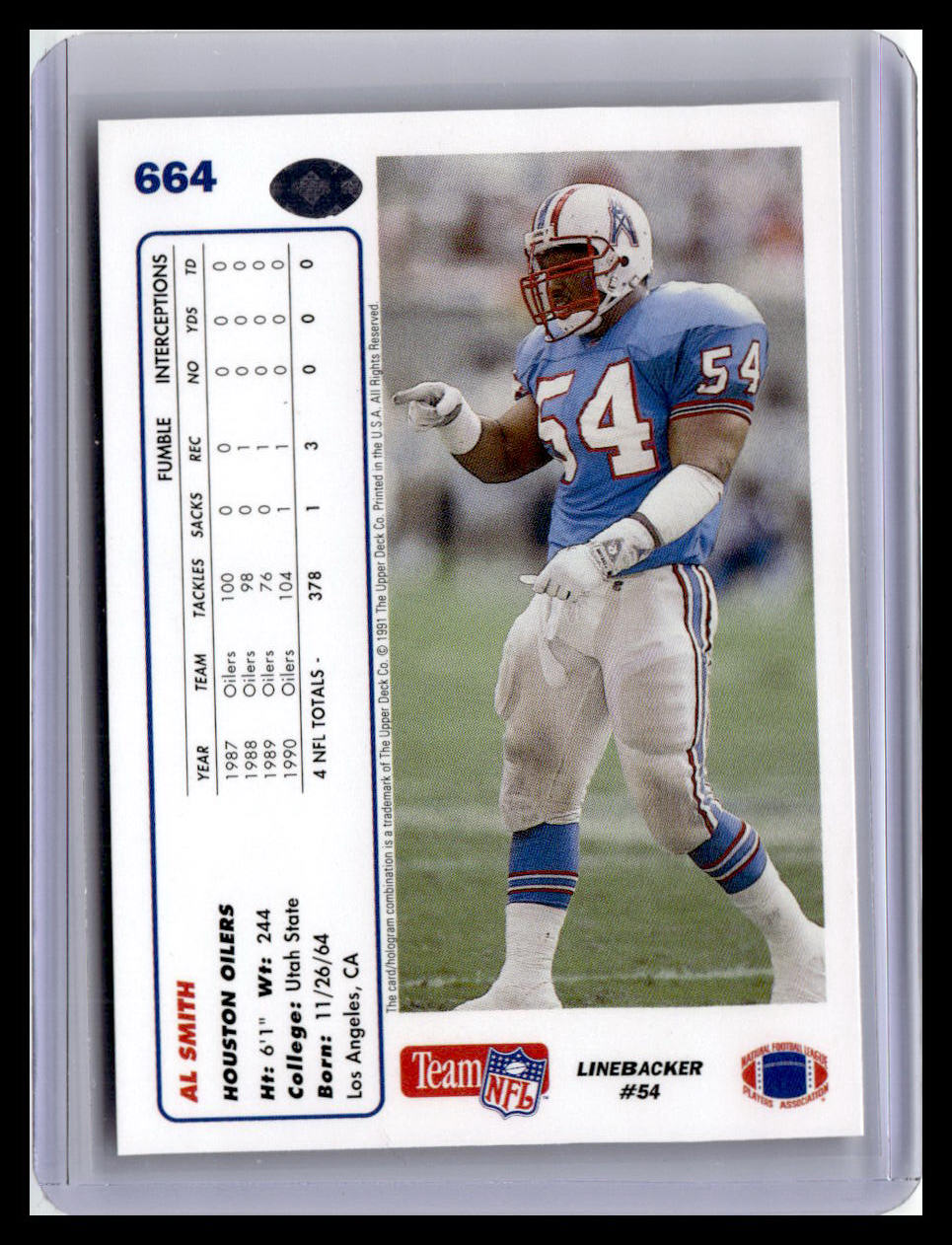 1991 Upper Deck #664 Al Smith