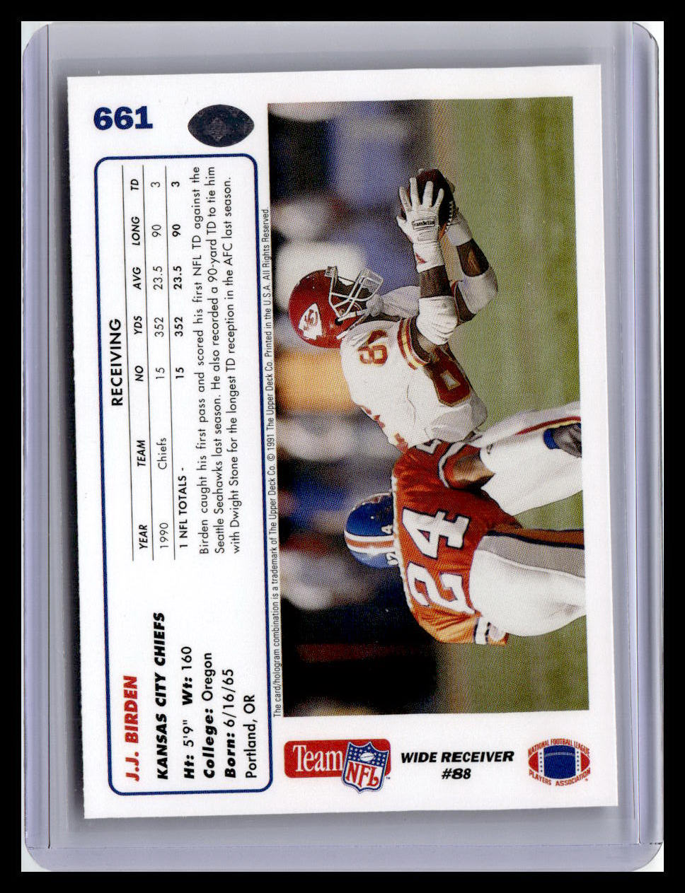 1991 Upper Deck #661 J.J. Birden