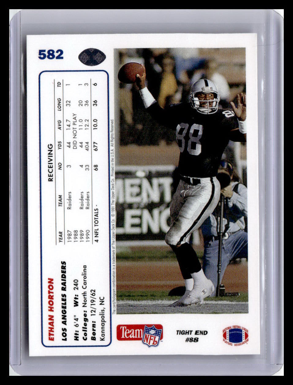 1991 Upper Deck #582 Ethan Horton