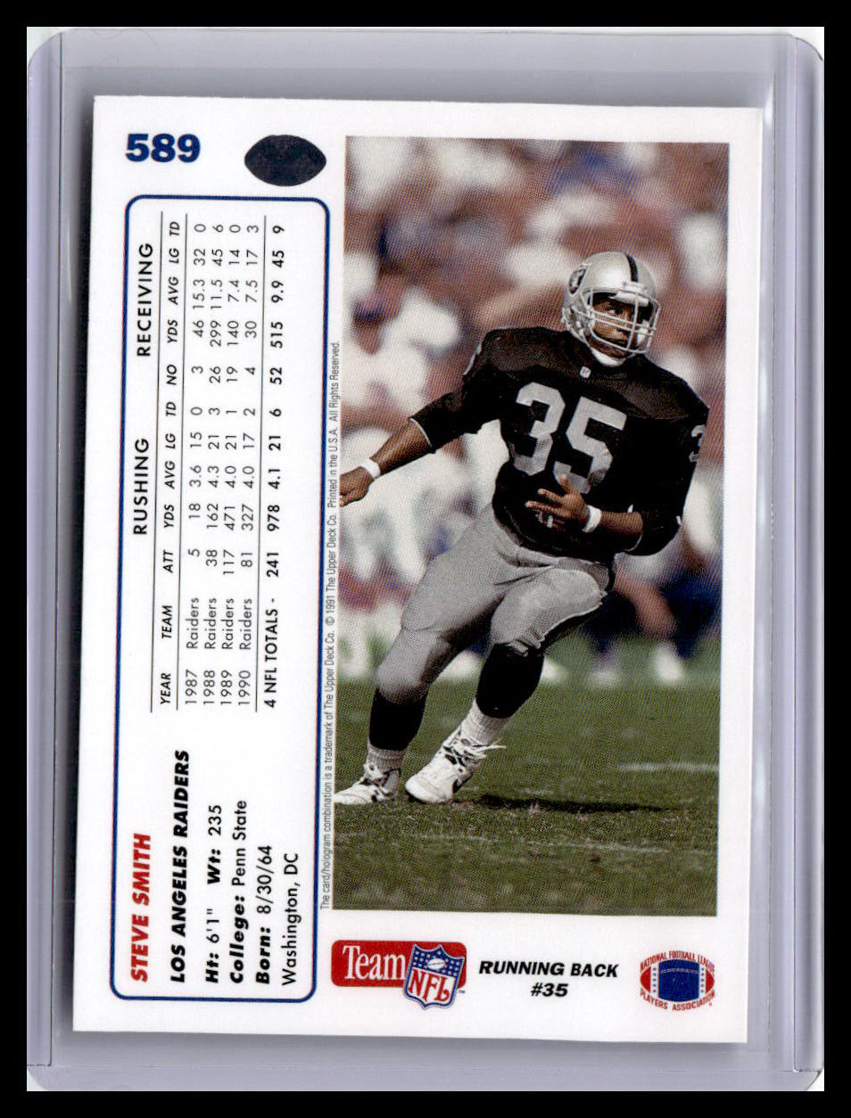1991 Upper Deck #589 Steve Smith