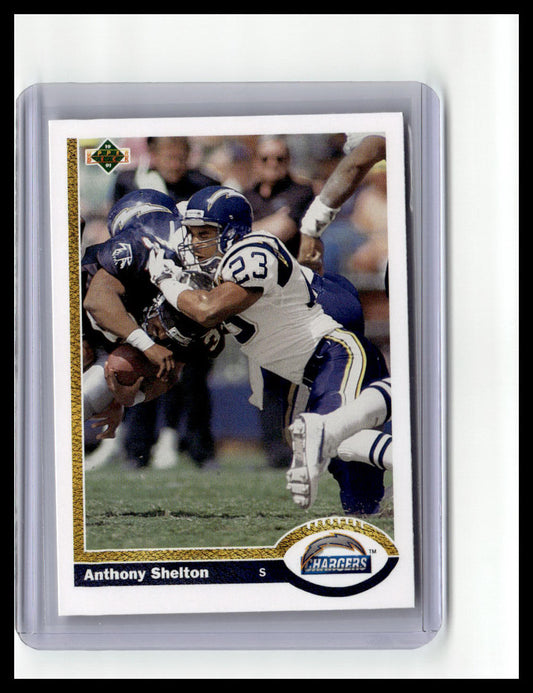 1991 Upper Deck #588 Anthony Shelton