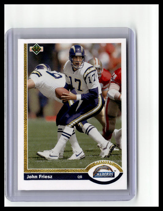 1991 Upper Deck #555 John Friesz