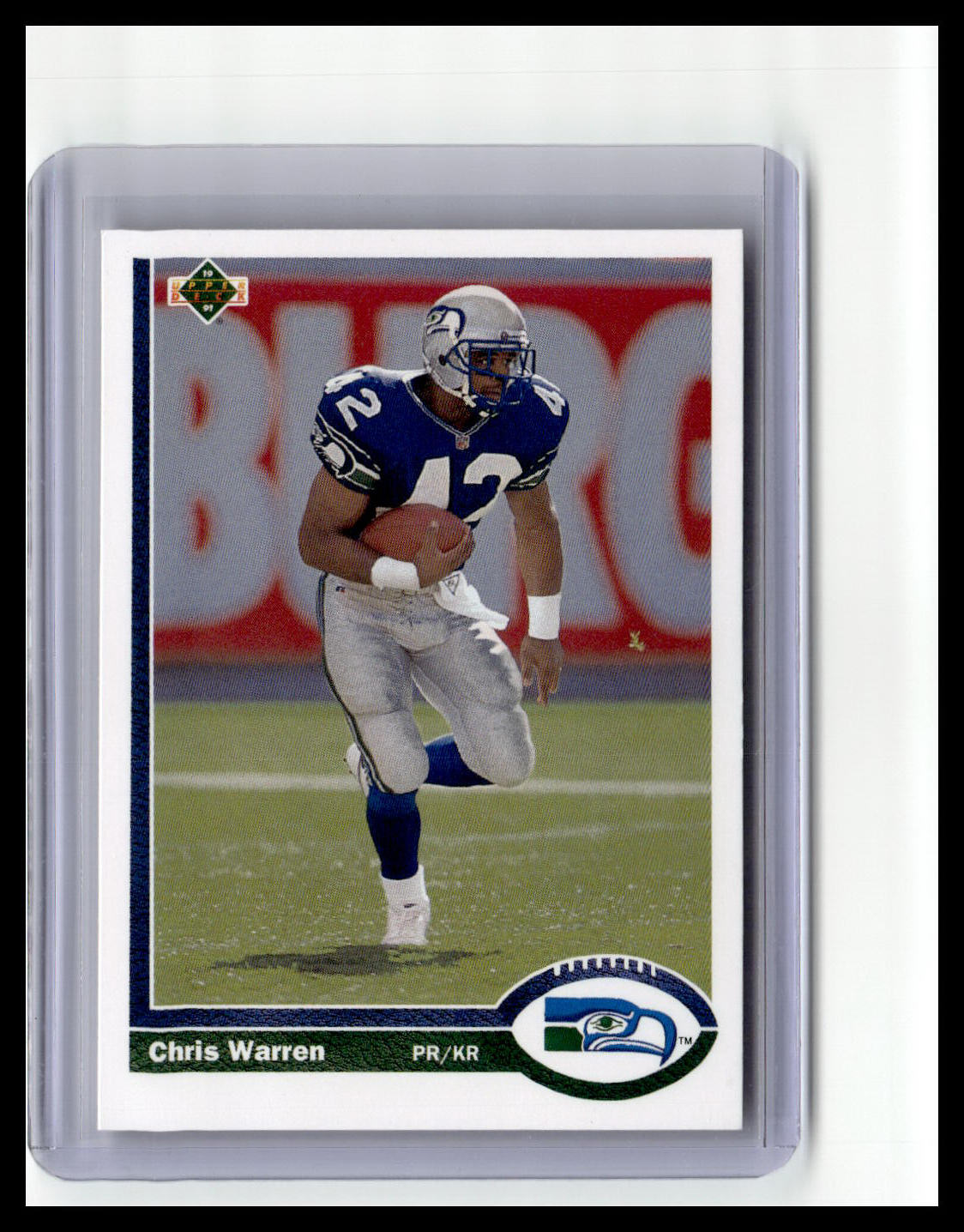 1991 Upper Deck #513 Chris Warren