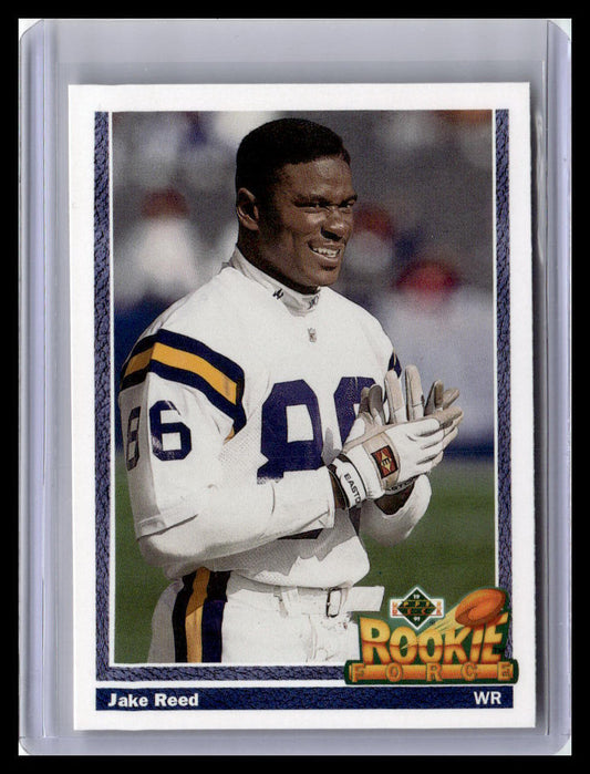 1991 Upper Deck #646 Jake Reed (RC)