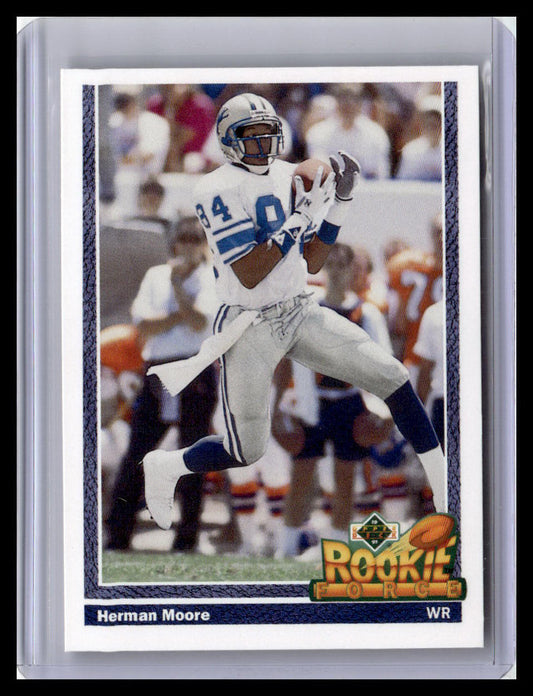 1991 Upper Deck #639 Herman Moore (RC)
