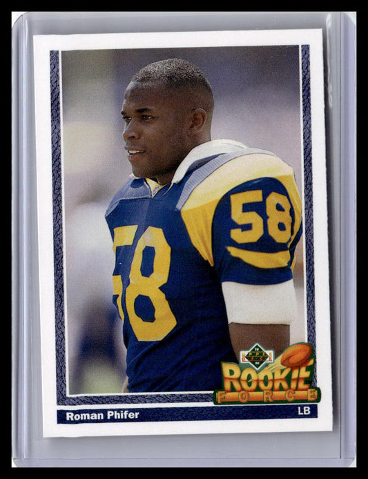 1991 Upper Deck #642 Roman Phifer (RC)