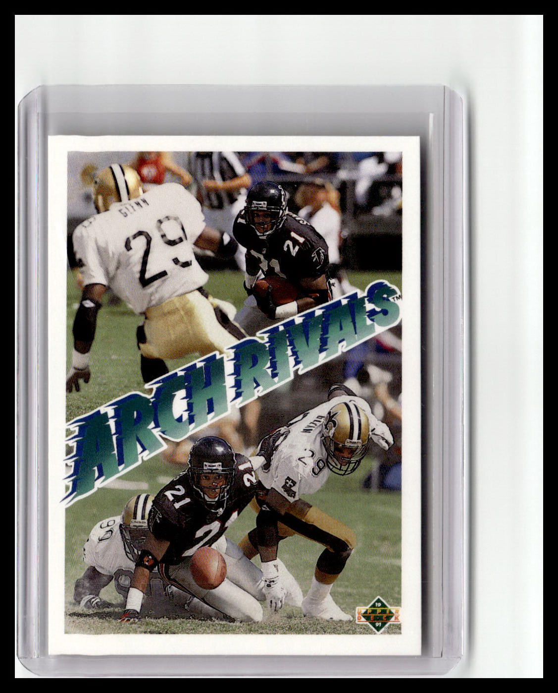 1991 Upper Deck #654 Deion Sanders / Vencie Glenn - Archrivals