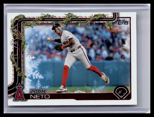 2025 Topps Holiday #H149 Zach Neto