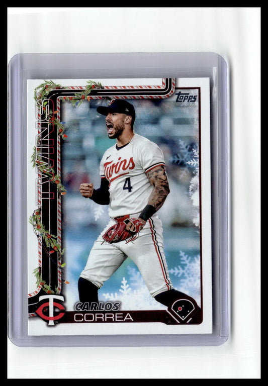 2025 Topps Holiday #H175 Carlos Correa