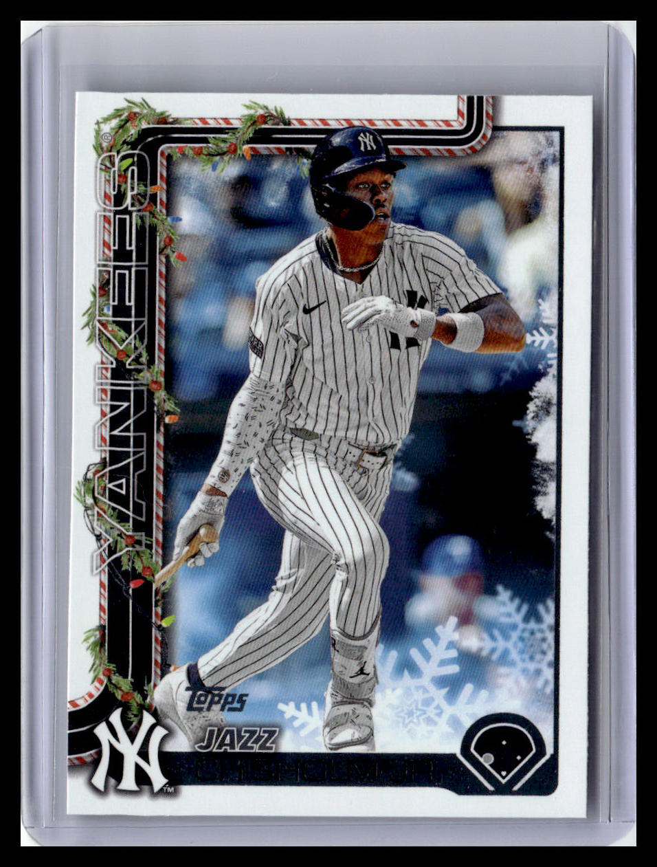 2025 Topps Holiday #H176 Jazz Chisholm Jr.