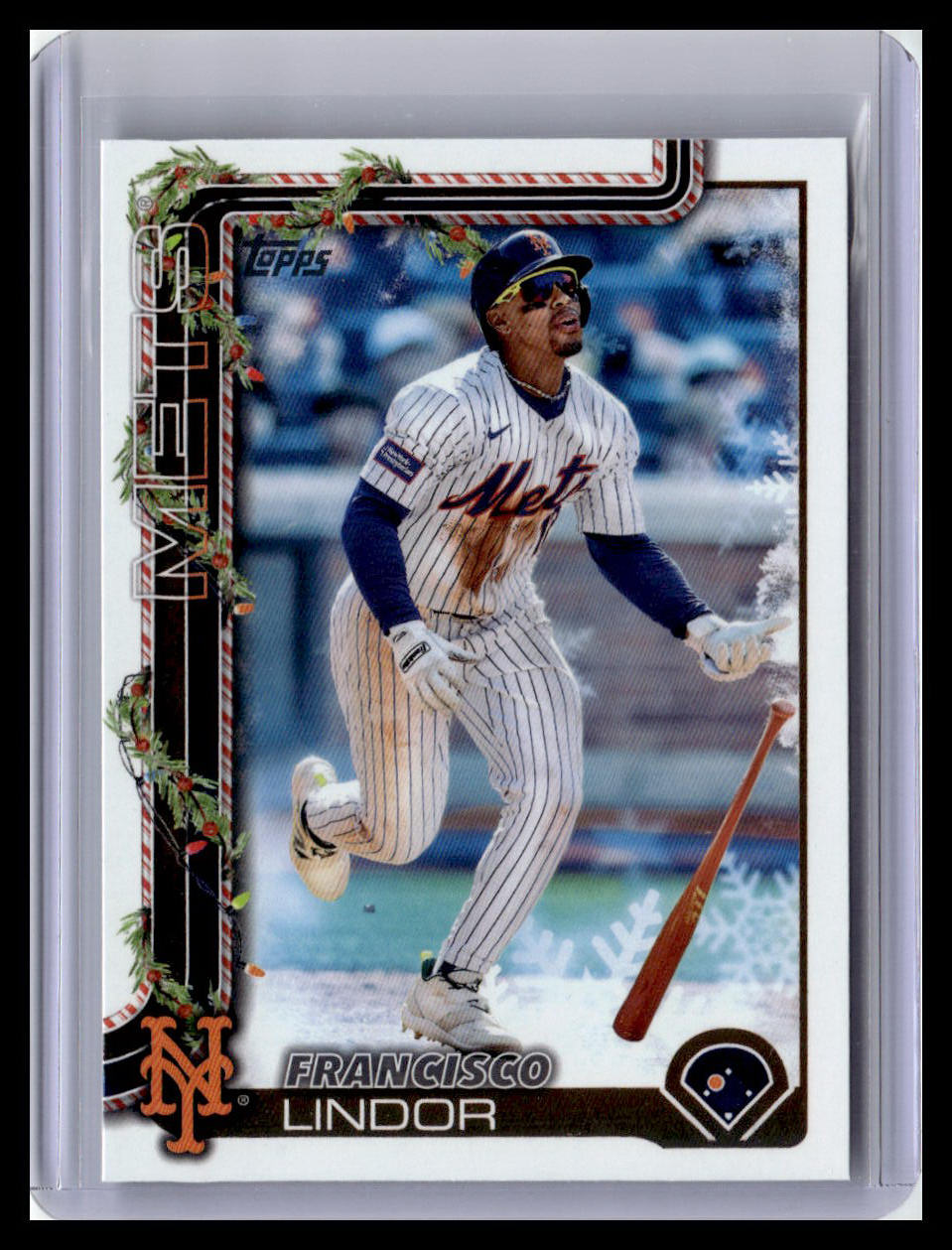 2025 Topps Holiday #H171 Francisco Lindor