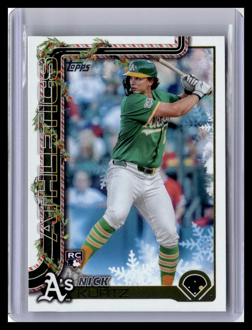 2025 Topps Holiday #H40 Nick Kurtz (RC)