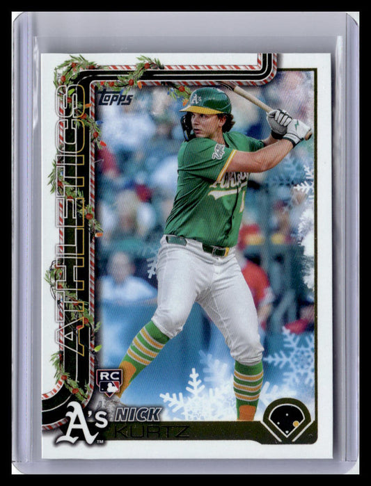 2025 Topps Holiday #H40 Nick Kurtz (RC)