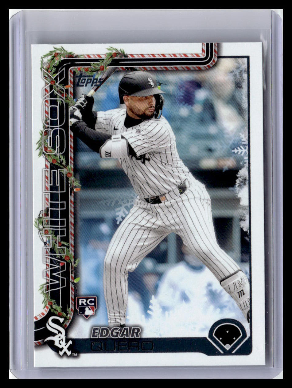 2025 Topps Holiday #H37 Edgar Quero (RC)