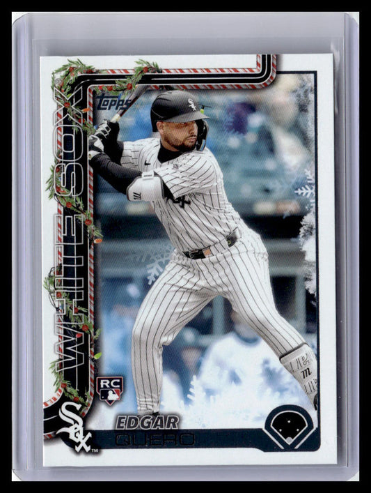 2025 Topps Holiday #H37 Edgar Quero (RC)