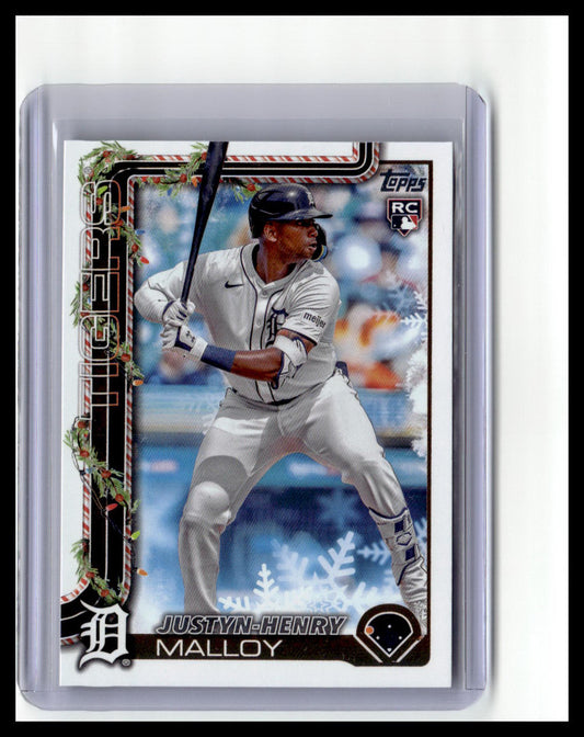 2025 Topps Holiday #H31 Justyn-Henry Malloy (RC)