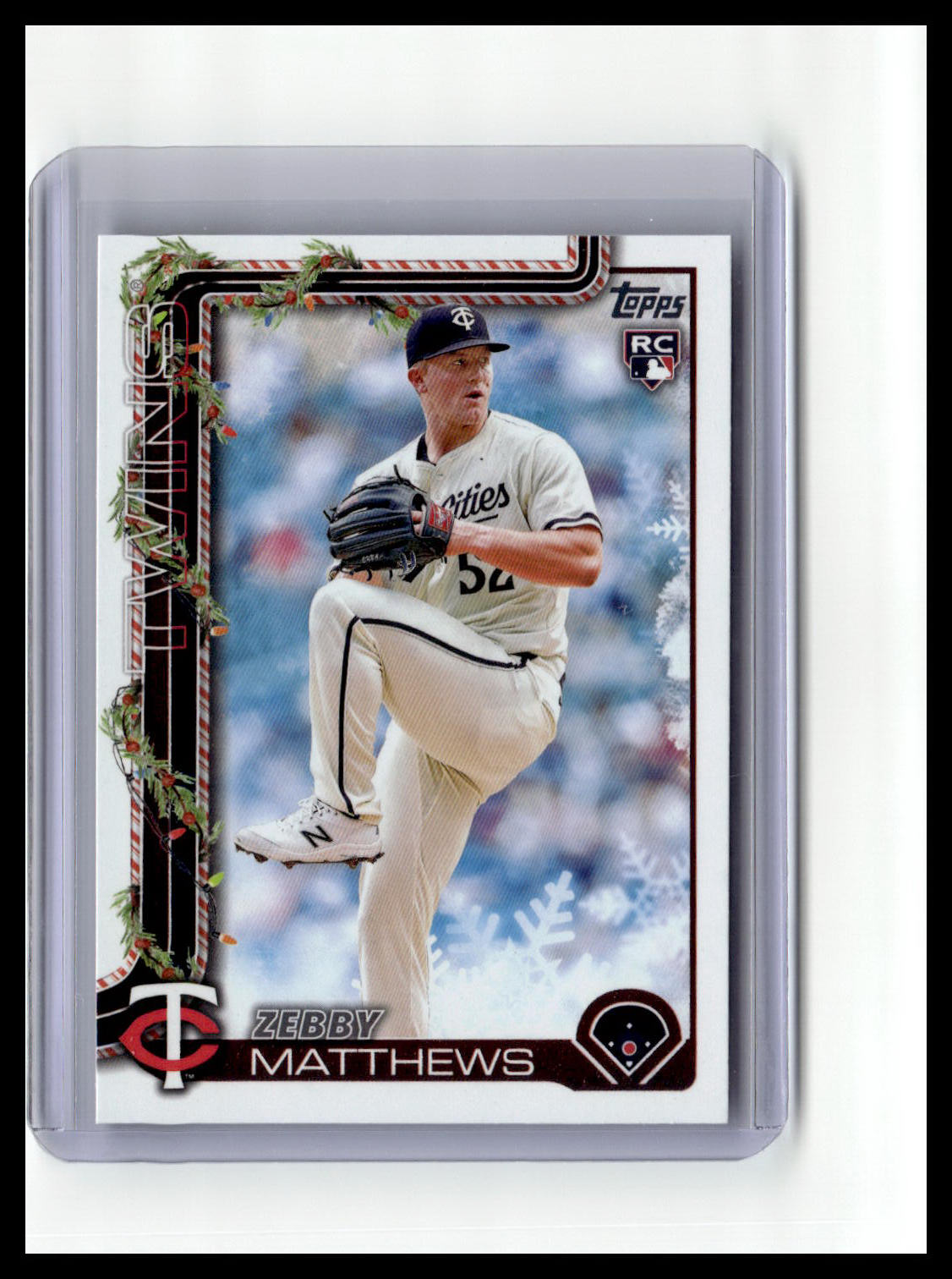 2025 Topps Holiday #H68 Zebby Matthews (RC)