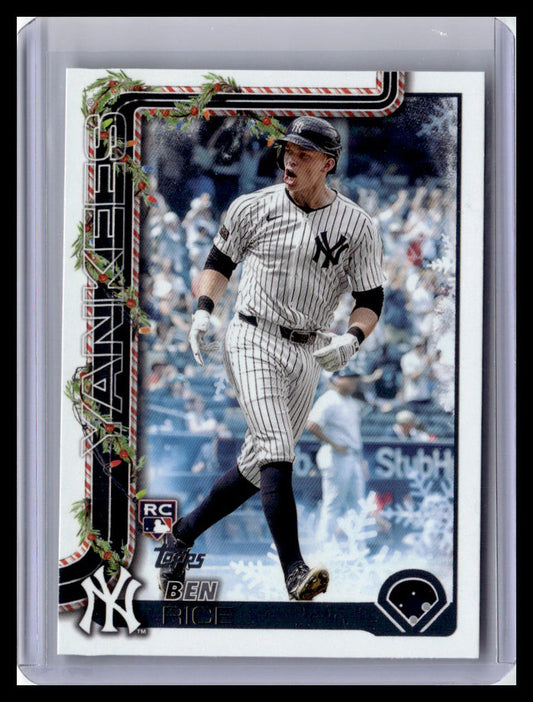 2025 Topps Holiday #H8 Ben Rice (RC)