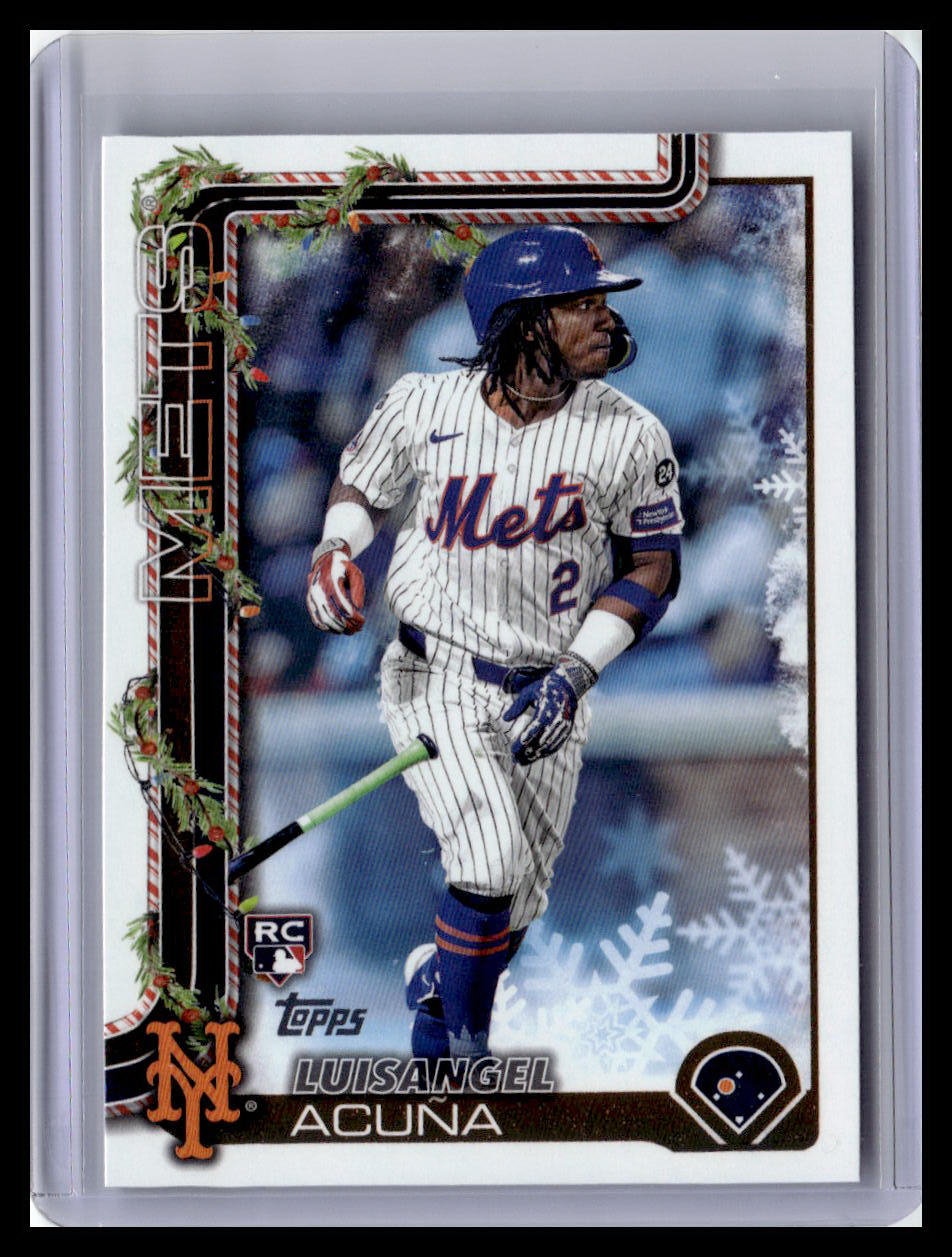 2025 Topps Holiday #H113 Luisangel Acuña (RC)