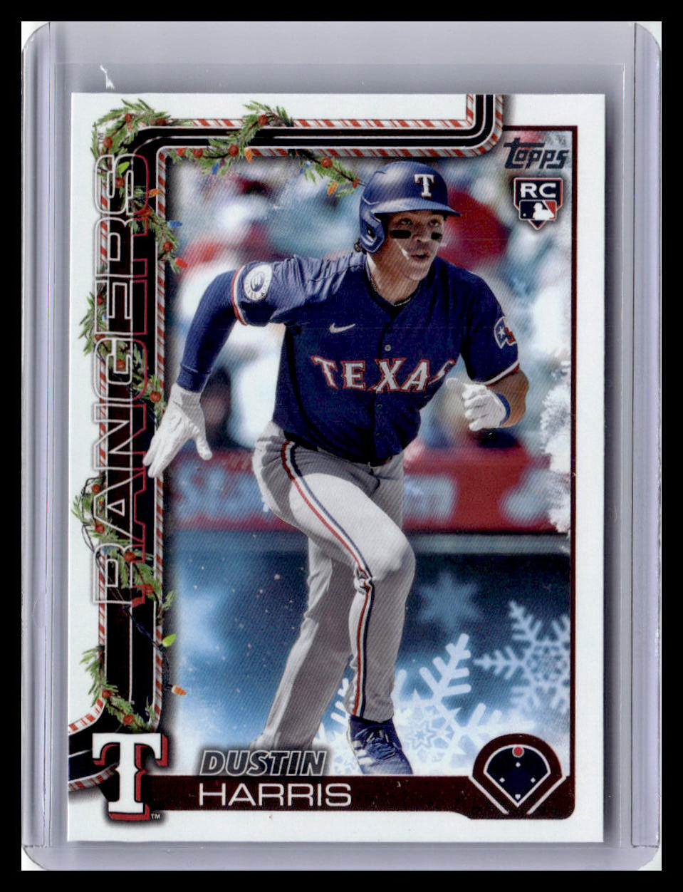 2025 Topps Holiday #H166 Dustin Harris (RC)