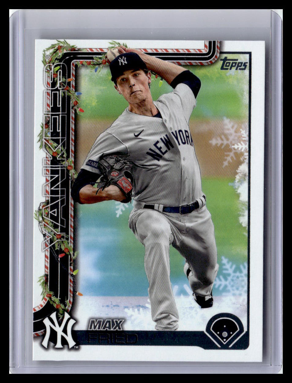 2025 Topps Holiday #H119 Max Fried Holiday Cookie SP Variation