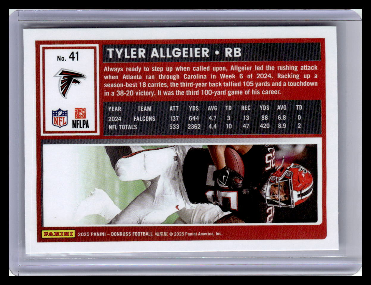 2025 Donruss #41 Tyler Allgeier