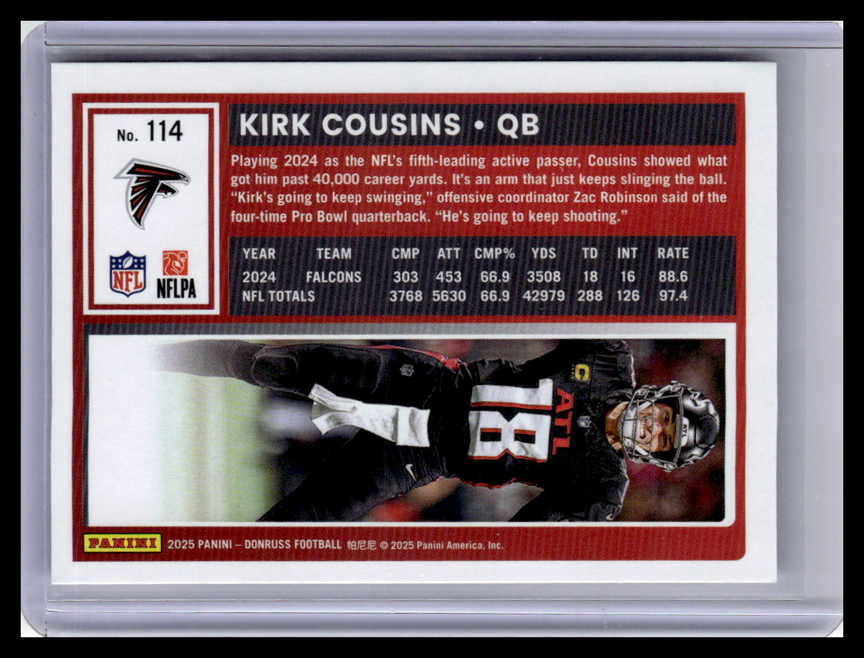 2025 Donruss #114 Kirk Cousins