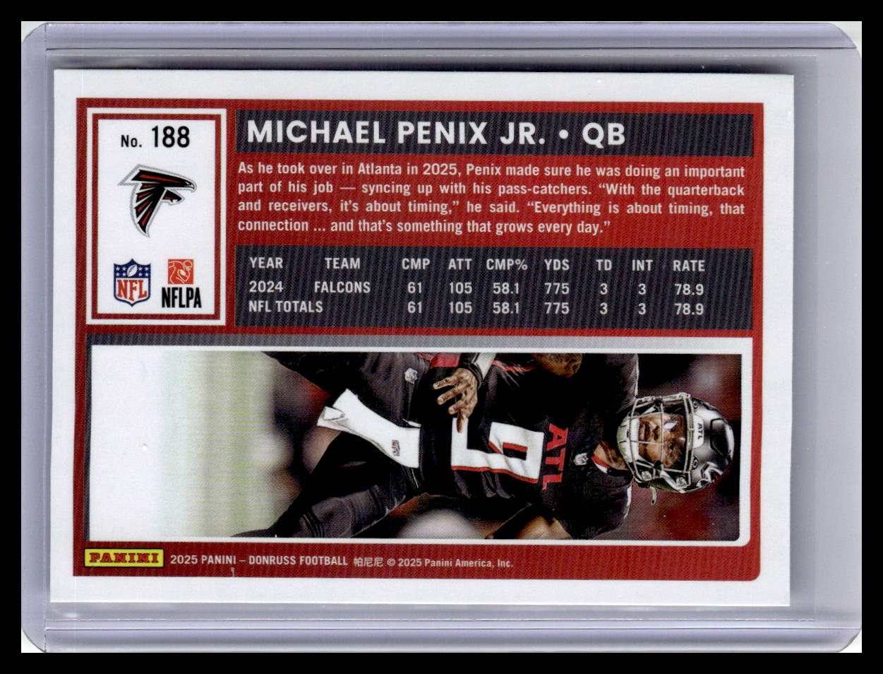 2025 Donruss #188 Michael Penix Jr.
