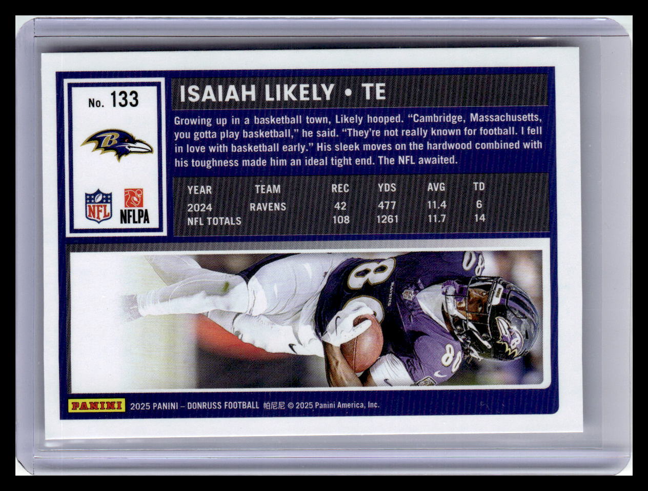 2025 Donruss #133 Isaiah Likely