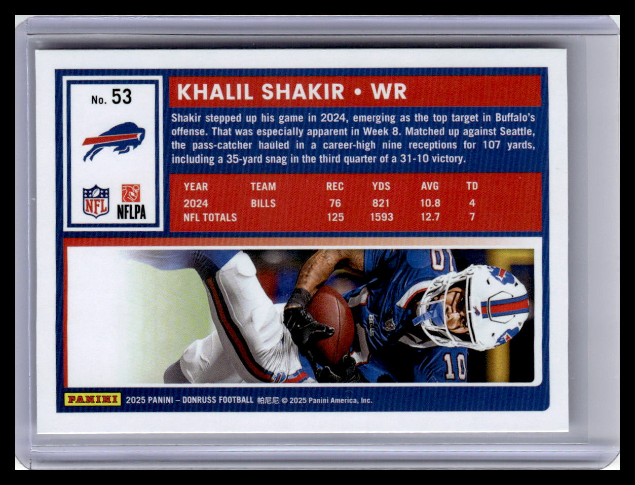 2025 Donruss #53 Khalil Shakir