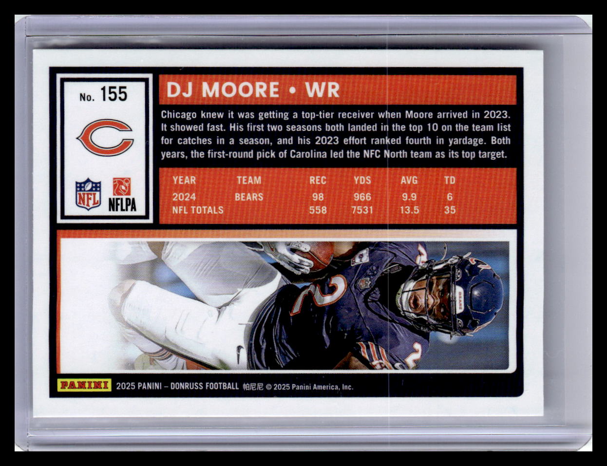 2025 Donruss #155 DJ Moore